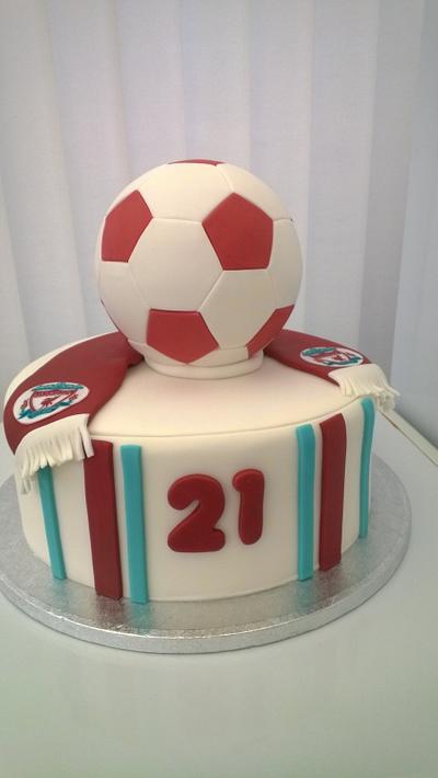 Liverpool FC 21st birthday - Cake by Combe Cakes