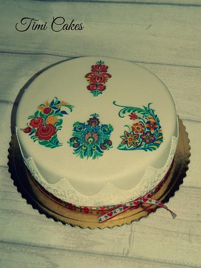 slovak folk ornaments - Cake by timi cakes