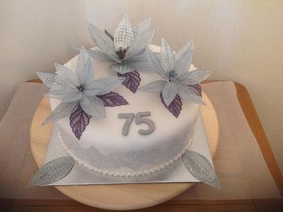 Cake lace fantasy flower cake - Cake by cakeulike