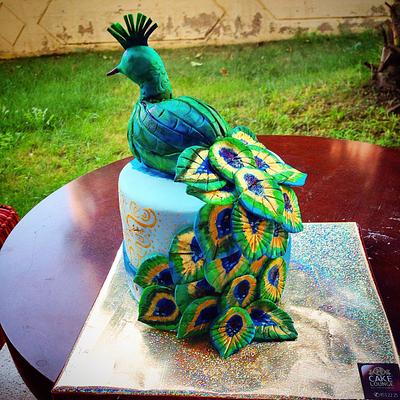 Peacock on a cake - Cake by Cake Lounge 