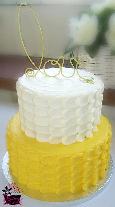 Yellow Petal Cake - Cake by Enticing Cakes Inc.