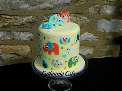 Double barrel Baby shower cake - Cake by Eva