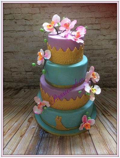 Aladin color weddingcake - Cake by Chantal den Uyl