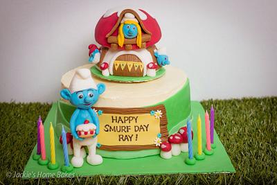 Smurf Cake - Cake by JackiesHomeBakes