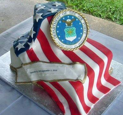Air Force Retirement Cake - Cake by Kate