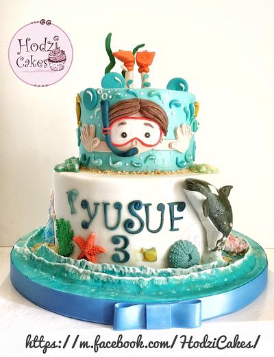 Diving with Orca 🐋🌊 - Cake by Hend Taha-HODZI CAKES