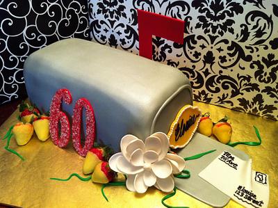 Mailbox for 60th B-Day - Cake by Lanett