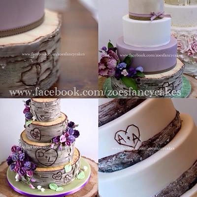 Silver birch cakes - Cake by Zoe's Fancy Cakes