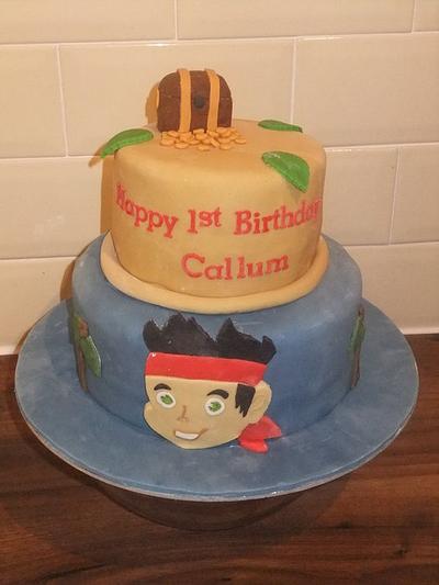 TWO TIER JAKE AND THE NEVERLAND PIRATES - Cake by LindyLou