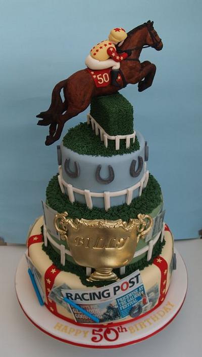 Horse racing 50th birthday cake - Cake by Melanie Jane Wright