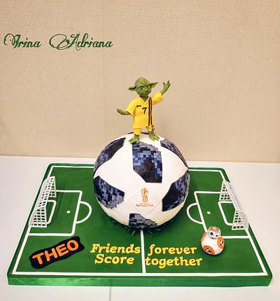 Yoda and the  FIFA 2018 Match Ball - Cake by Irina-Adriana