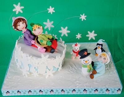 Play With The Snow - Cake by SweetLin