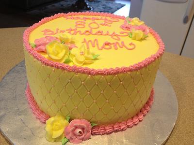 80th Birthday Cake - Cake by Cakebuddies