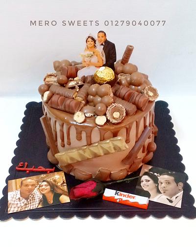 chocolate drip cake - Cake by Meroosweets