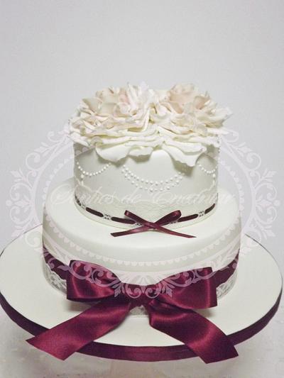 a little wedding cake - Cake by Sonhos de Encantar by Sónia Neto