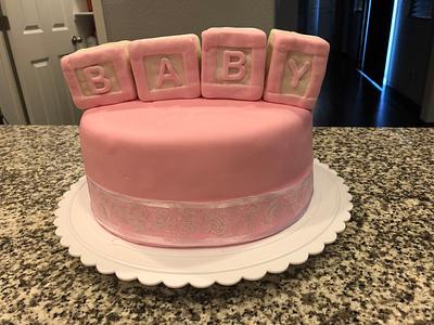 Babyshower Block cake  - Cake by Yezidid Treats