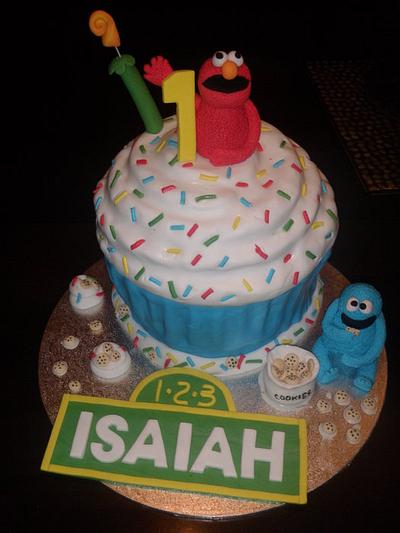 Sesame Street Giant Cupcake - Cake by Jayteresa