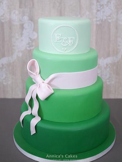 Emerald wedding cake - Cake by Annica