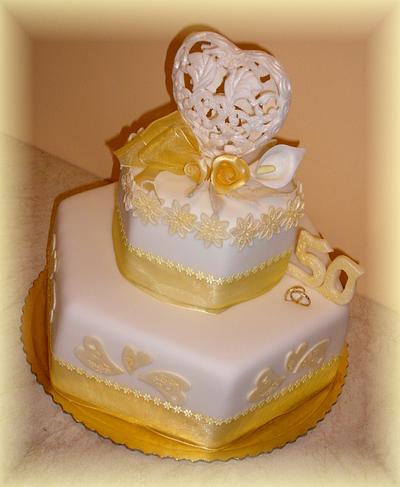 50th wedding anniversary - Cake by Mischell