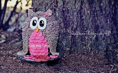 Girly Owl - Cake by Crystal Reddy