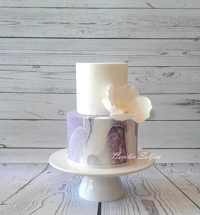 Torta de bodas Efecto mármol - Cake by Cecilia Solján