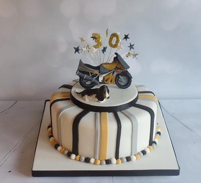 Motorbike cake - Cake by Natalie Wells