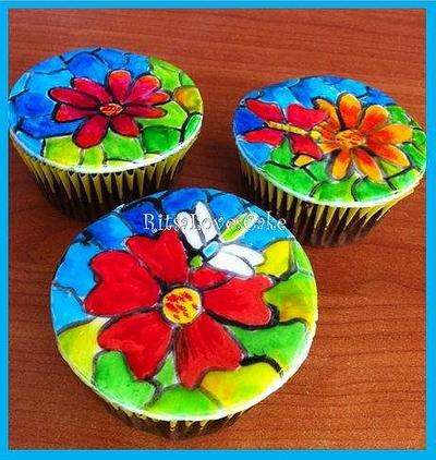Flower Cupcakes - Cake by Ritsa Demetriadou
