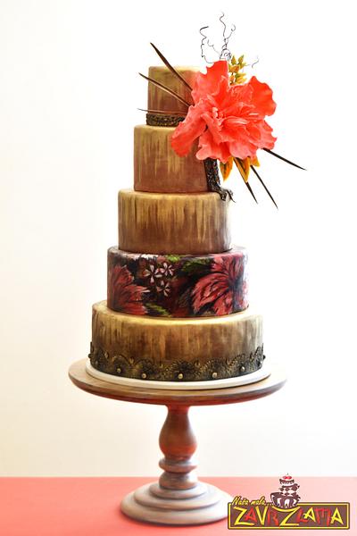 Gold Wedding Cake - Cake by Nasa Mala Zavrzlama