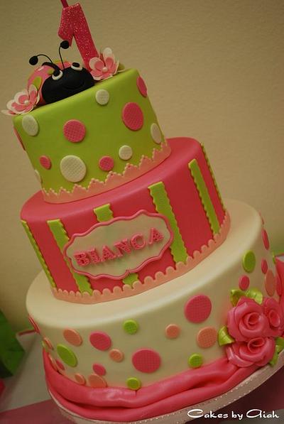 Bianca's "Oh So Sweet Ladybug" cake - Cake by Aiah