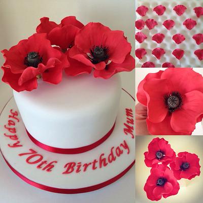 Simple Poppy Cake - Cake by The Chocolate Bakehouse