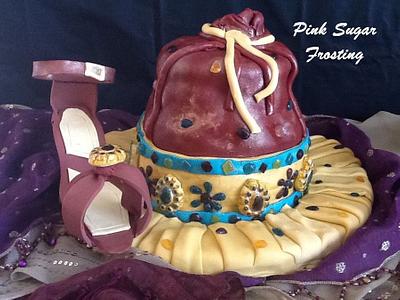 purse and high heel shoe - Cake by pink sugar frosting