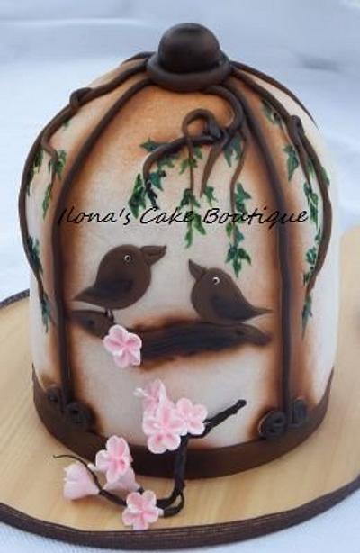 Bird Cage - Cake by Ilona's Cake Boutique