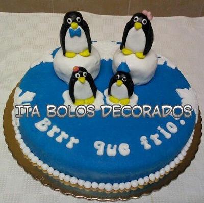 Pinguins - Cake by ItaBolosDecorados