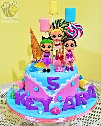Fondant LOL doll cake - Cake by Bumblebee Bakes Goa