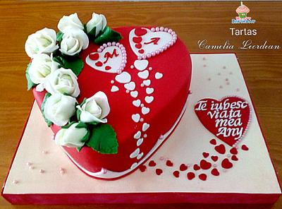 HEART CAKE - Cake by Camelia