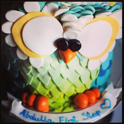owl cake  - Cake by Rabarbar_cakery