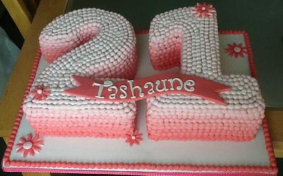 Ombré bead birthday cake - Cake by YummyDon