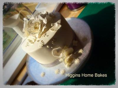 Diamond wedding anniversary classic cake  - Cake by Rhian -Higgins Home Bakes 