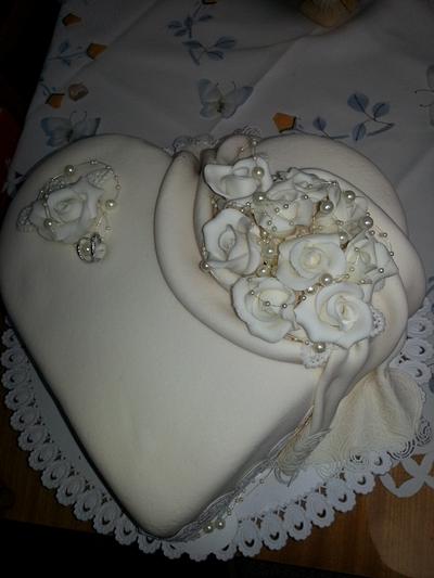 Wedding in white - Cake by Martina