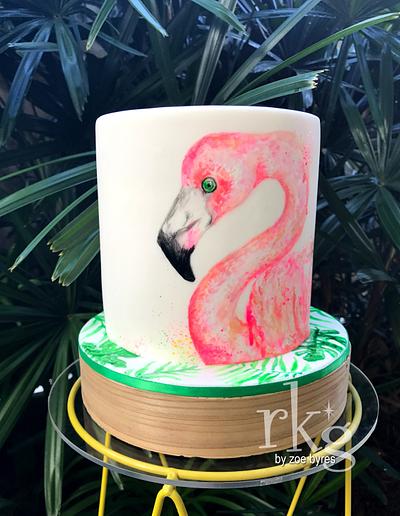 Flamingo Fever - Cake by Zoe Byres