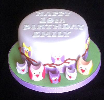 Owl birthday!  - Cake by Cherry Delbridge