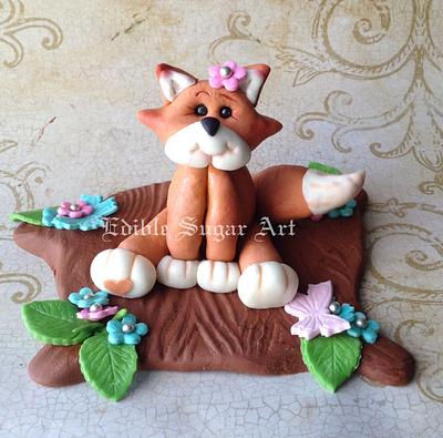 Fondant fox - Cake by Edible Sugar Art