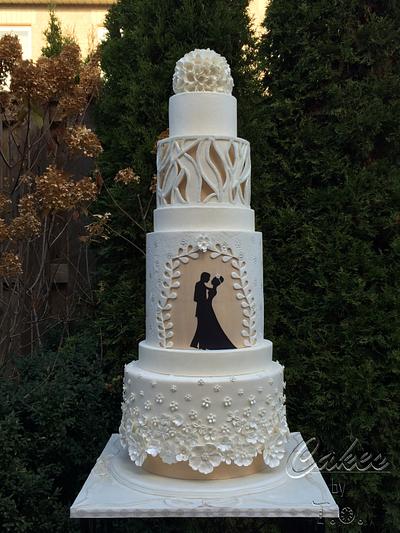 Modern wedding cake - Cake by T.O Cakes 