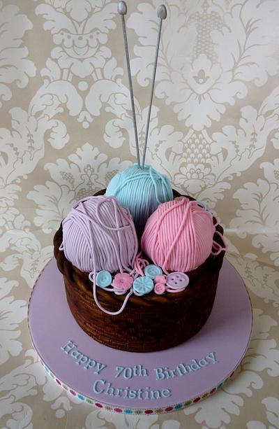 Knitting basket cake. - Cake by Cakes by Verity