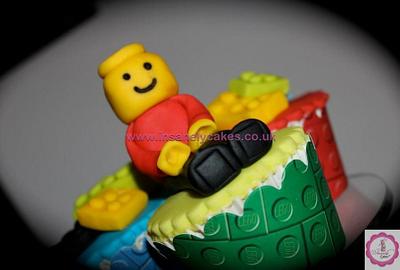 Lego 6th Birthday Cupcake Tower - Cake by InsanelyCakes