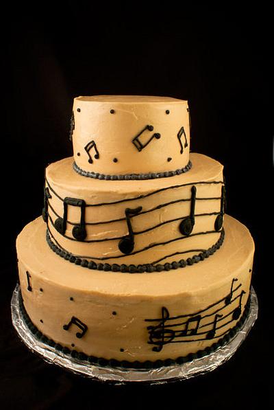Music Wedding Cake - Cake by Jenn