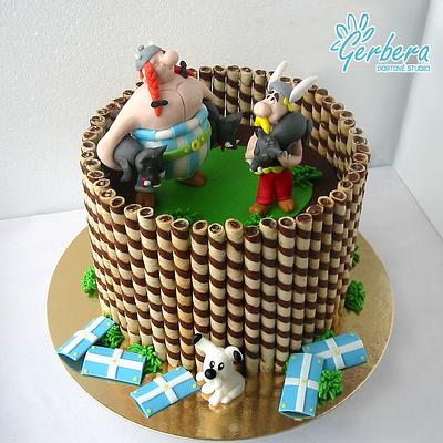 Asterix and Obelix - Cake by Gerberacake