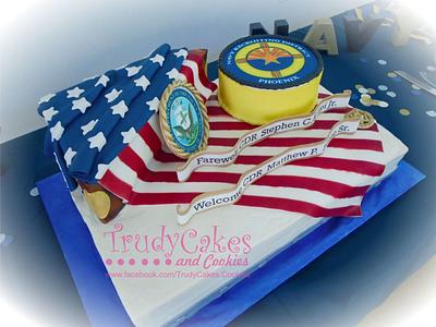 Navy Promotion - Cake by TrudyCakes