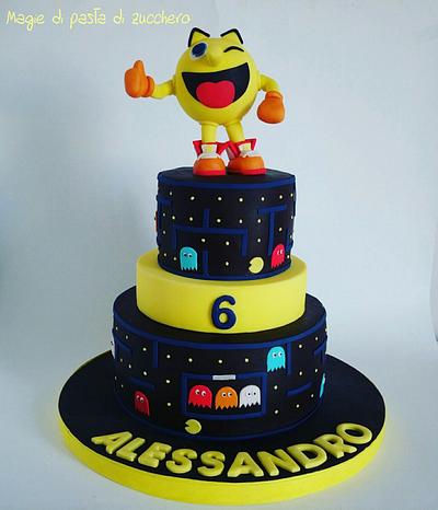 Pac-Man cake - Cake by Mariana Frascella