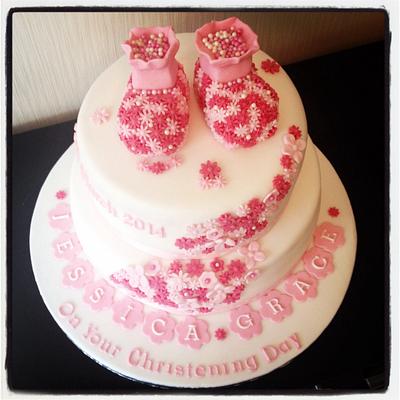 Jessica's christening cake - Cake by Cakes By Lyndsey